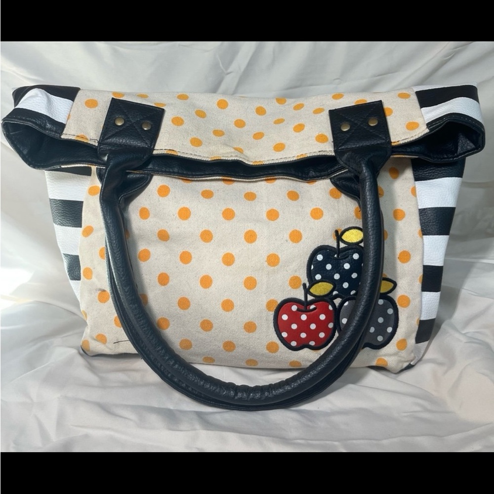 Hello Kitty Sanrio LoHello Kitty Sanrio Loungefly Nerd Cheetah Tote Bag Y2K 2012 - Picture 4 of 8